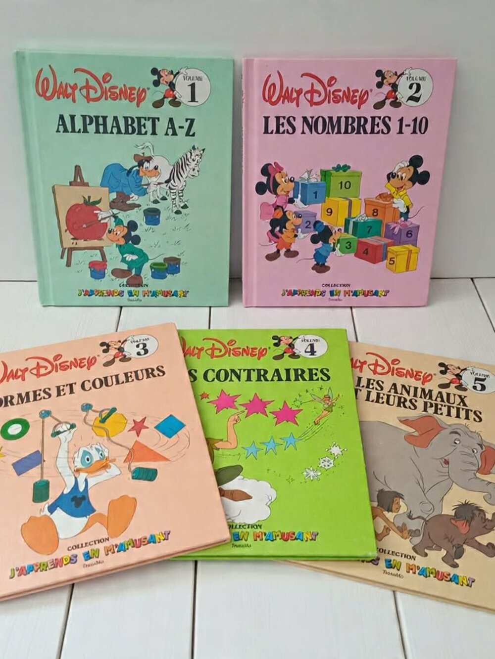 Lot of Five Vintage Children's Books (Walt Disney, 1980s)